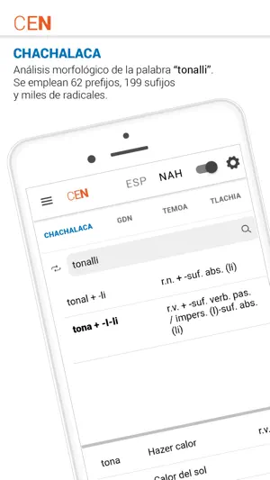 Compendio Náhuatl screenshot 2