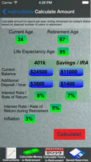 easy retirement calculator iphone screenshot 4