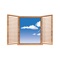 Choose the window design first, then select the scenery that can be viewed from it
