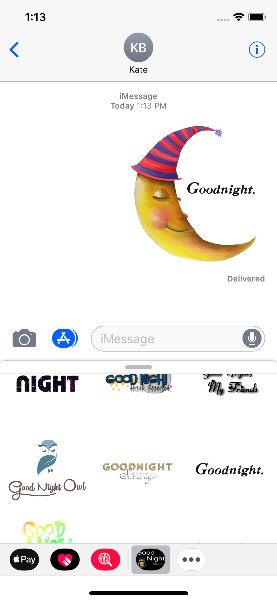 Good Night Stickers 2025