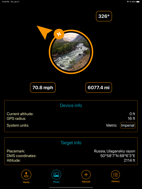 Where2Go: GPS Photo Compass iPad screenshot 3 - Navigation app