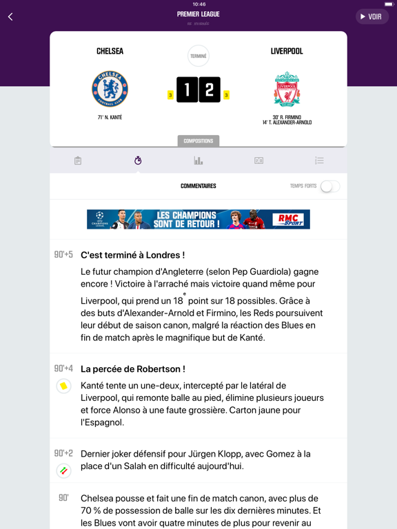 RMC Sport News, score en live iPad screenshot 4 - Sports app