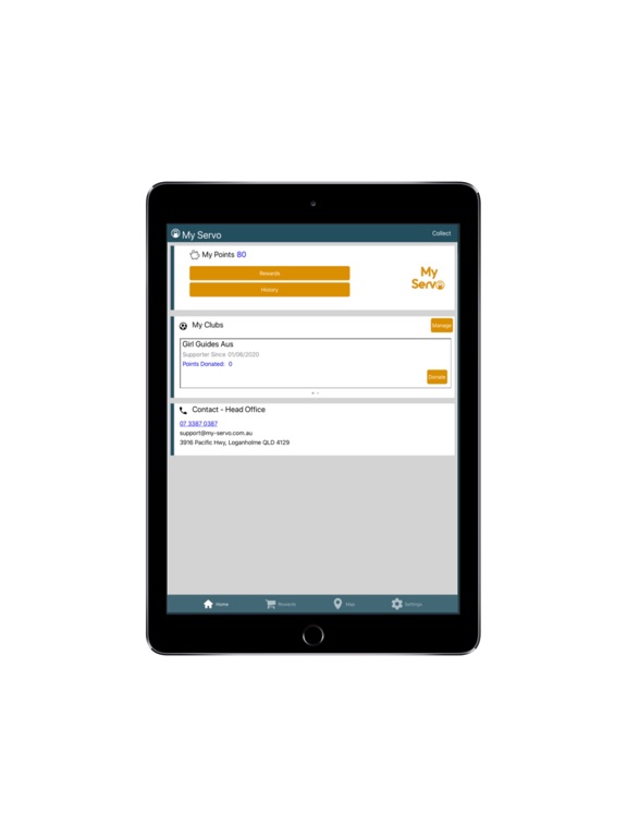 My Servo iPad screenshot