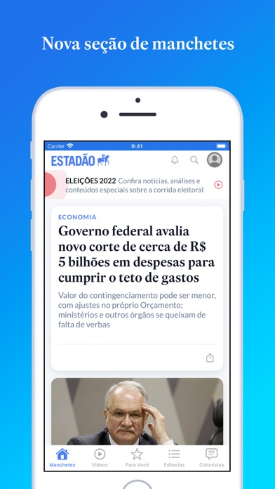 Estadão Screenshot 1 - AppWisp.com Estadão Screenshot 1 - AppWisp.com