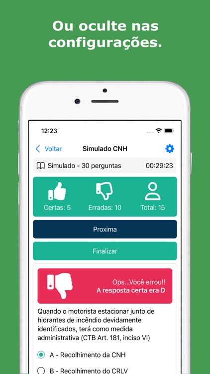 Simulado Provas CNH screenshot-3