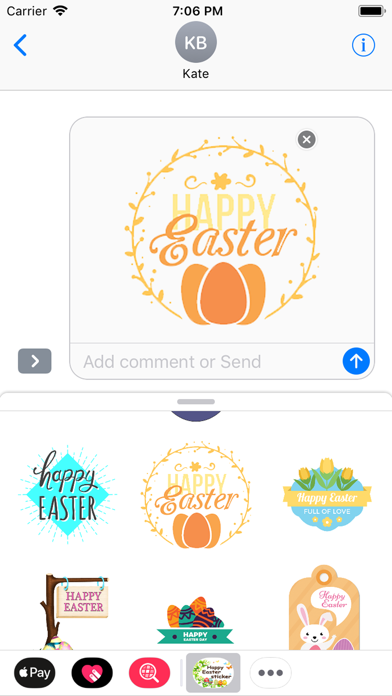 Screenshot #2 pour Easter Day Stickers 2018