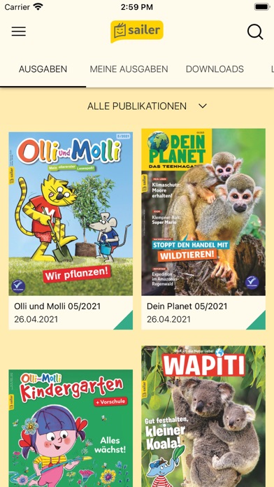 sailer lesen+ Screenshot