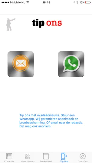 Captura de pantalla de Crimesite en iPhone 3