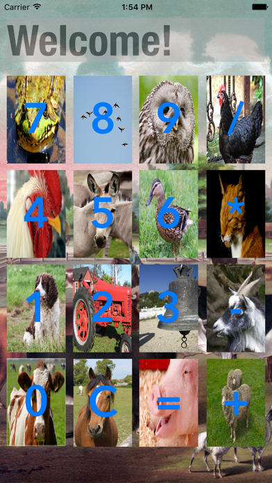 Farm Animal Sounds Calculator iPhone screenshot