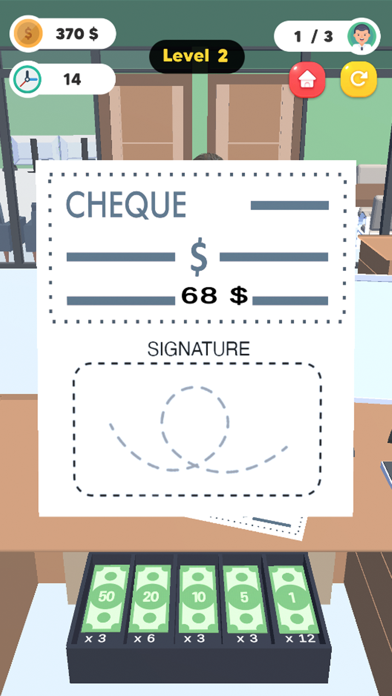 Cashier Money Bank Screenshot