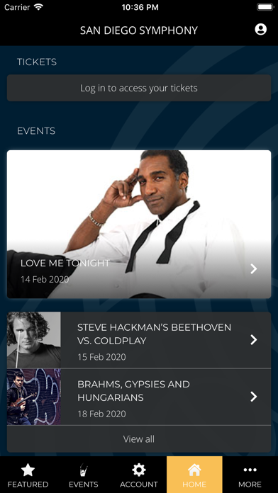 San Diego Symphony Screenshot 4 of 4