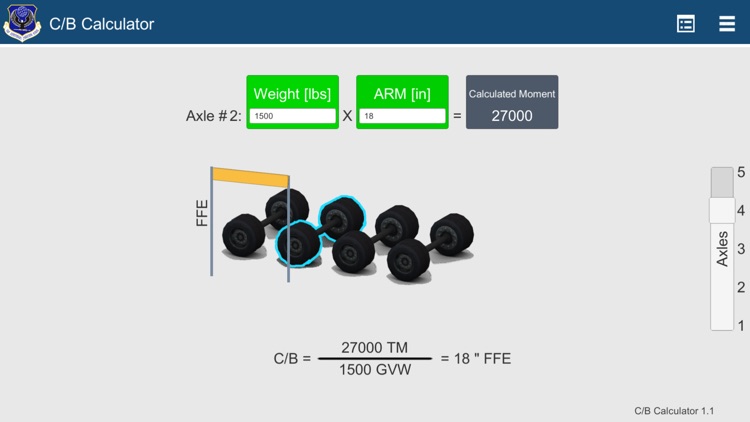 USAF EOS Center of Balance