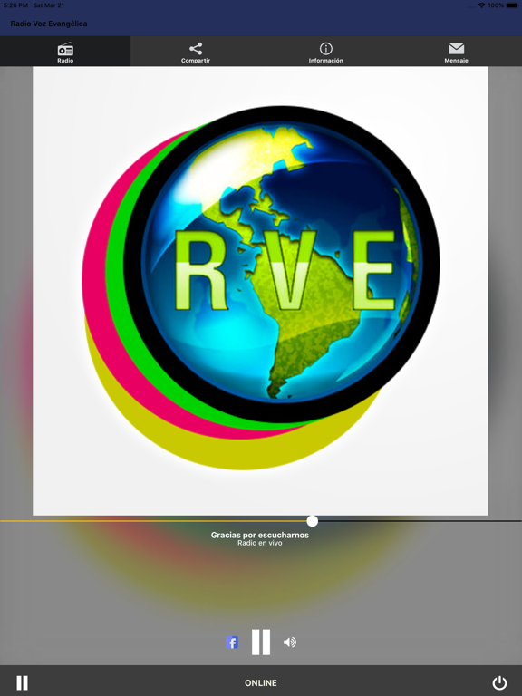 Radio Voz Evangélica app screenshot 3