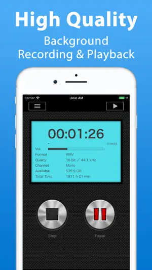 PCM Recorder Lite screenshot 1