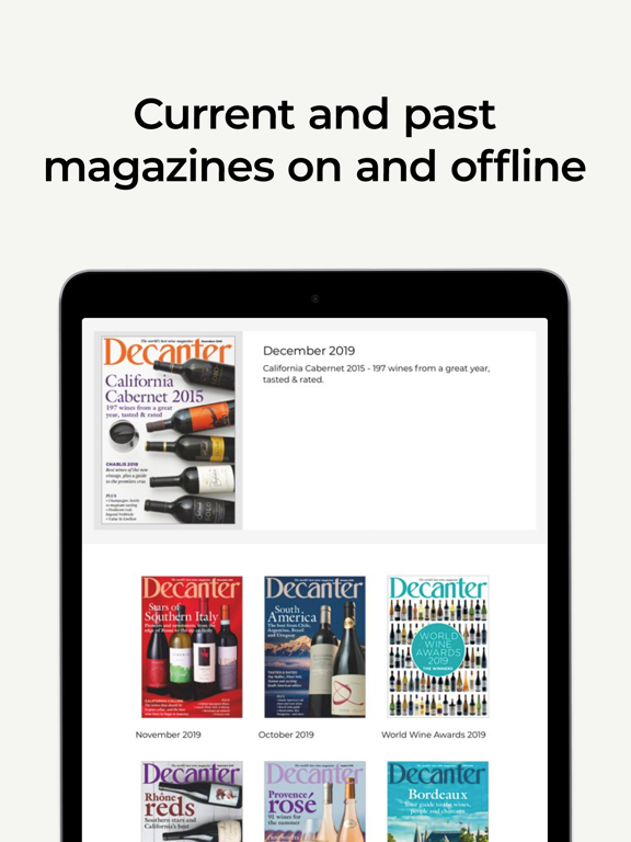 Decanter Premium: Wine Reviews iPad screenshot