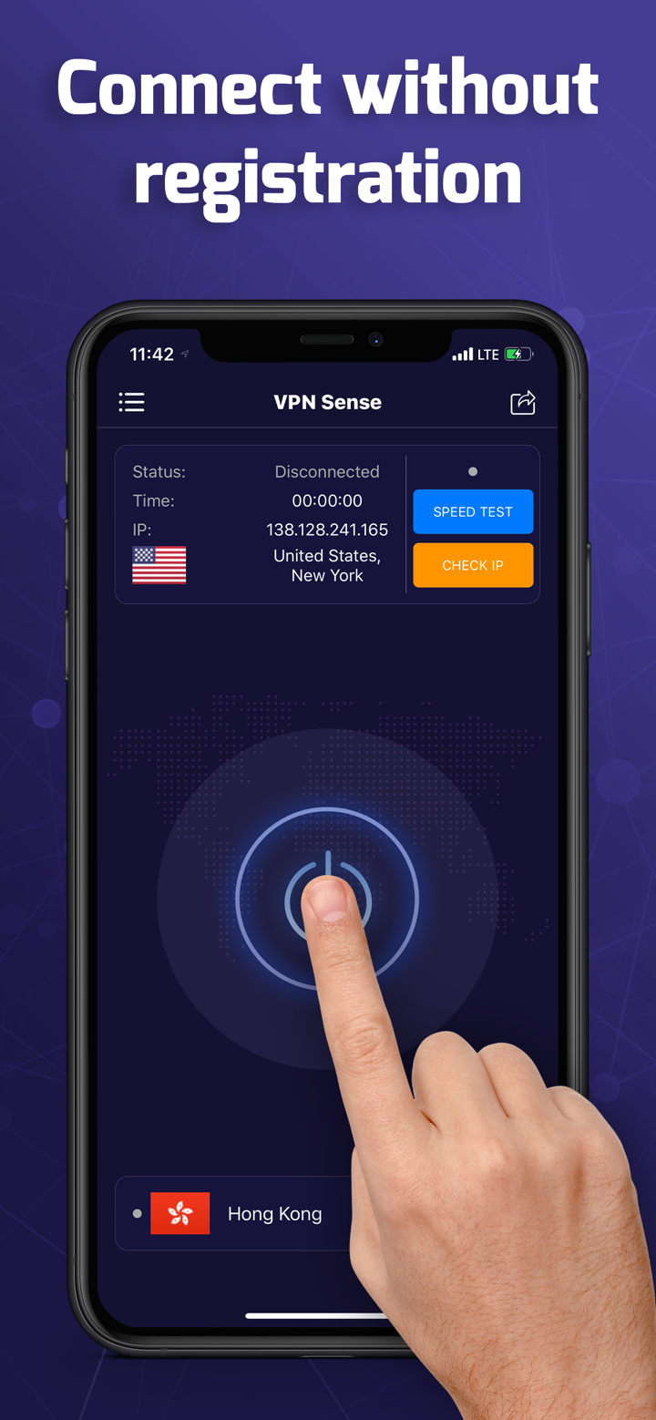 VPN Sense - Secure Connect screenshot 1