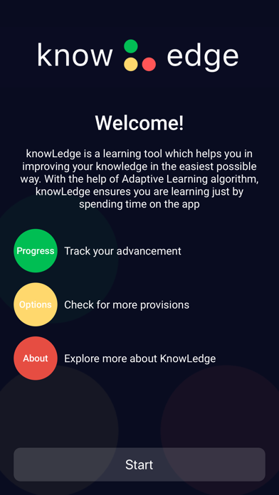 Screenshot #1 pour knowLedge - Learn through Quiz