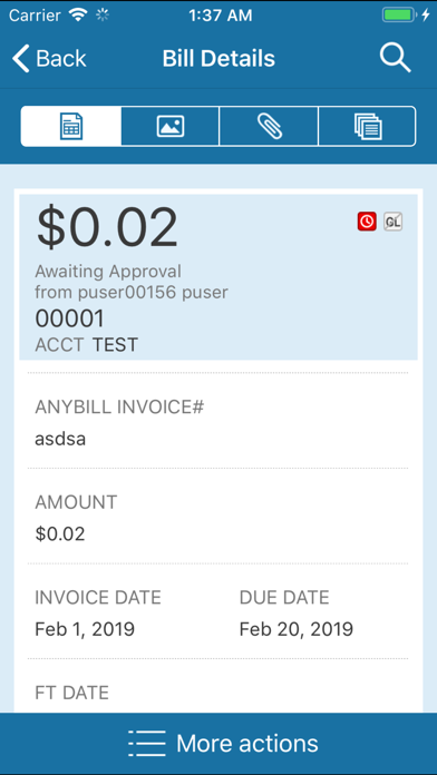Anybill Mobile App iPhone screenshot 7 - Business app