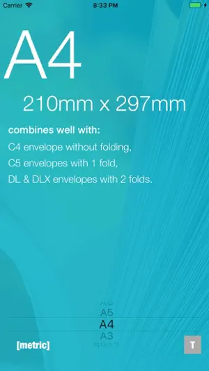 Paper Size Guide screenshot 3
