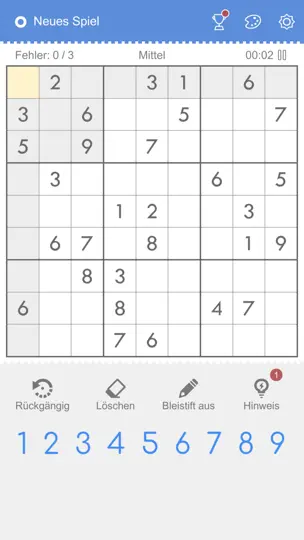 Screenshot von Sudoku - Klassisches Sudoku auf dem iPhone 6