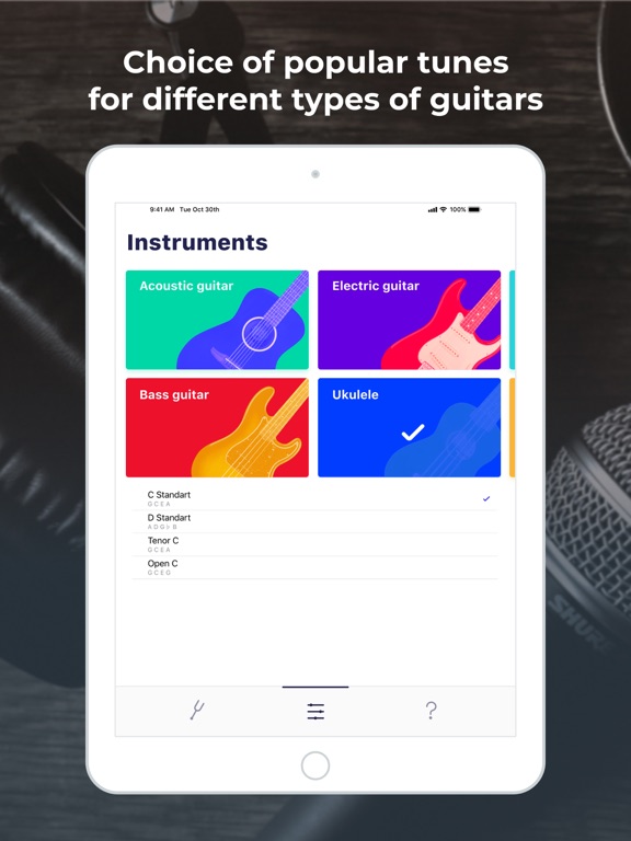 Tuner ONE PRO Guitar & Ukulele iPad screenshot 3 - Music app