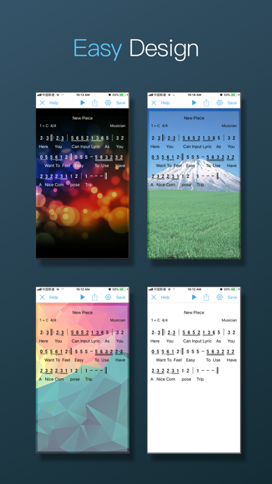 SimpNote Lite iPhone screenshot 4 - Music app