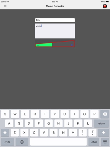 Notes Recorder iPad screenshot