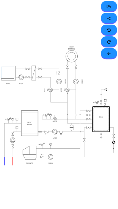 Hydraulic schemes Screenshot