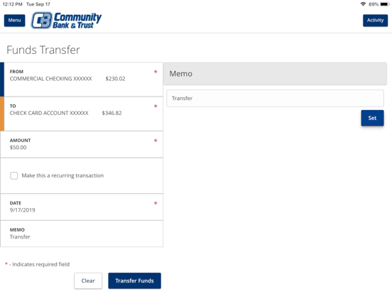 CBTWaco - Mobile Community iPad screenshot 3 - Finance app