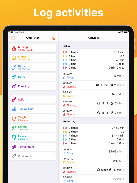 Screenshot #4 pour Baby Tracker by Mango