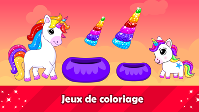 Jeux avec licornes 2 ans et +