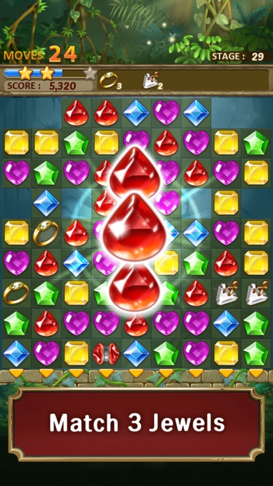 Jewels Jungle : Match 3 Puzzle Screenshot