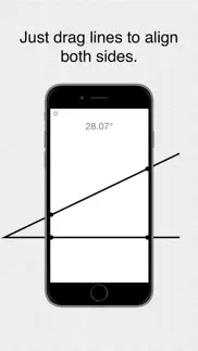 protractor edge - clinometer iphone screenshot 1