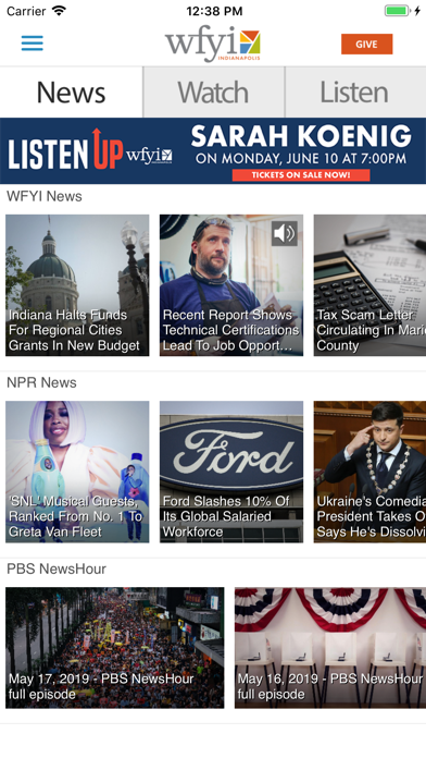 Screenshot #2 pour WFYI App