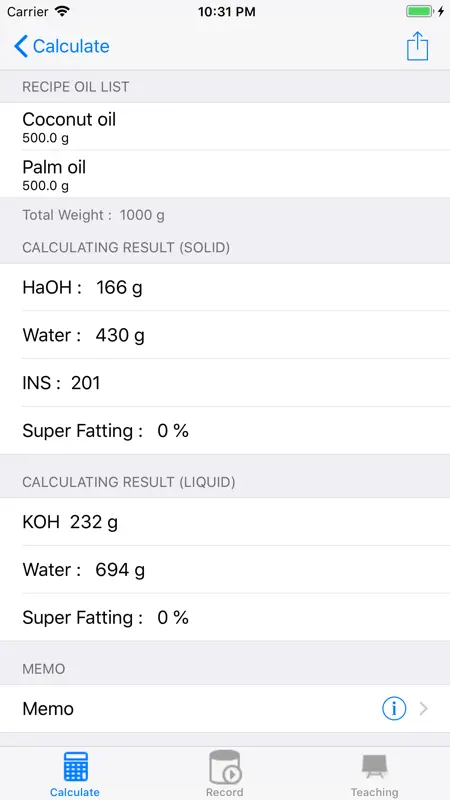 SoapDIY-Soap Recipe Calculator screenshot 2 of 6