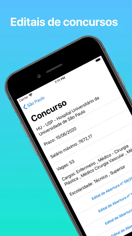 Radar de Concursos Públicos screenshot 1 of 4