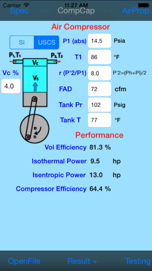 #1. Compressor Capacity (iOS) Bởi: Kaup Shenoy Associates