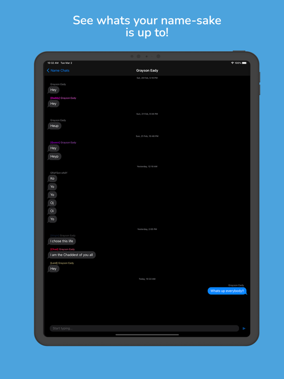 Screenshot #6 pour Name Chat