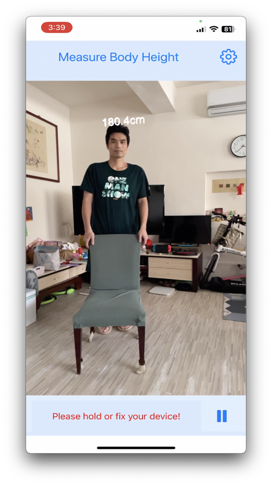 #2. Measure Body Height (iOS) Podle: HAN WEI WANG