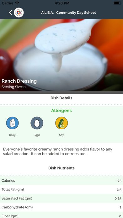 YumYummi Digital School Menus Screenshot