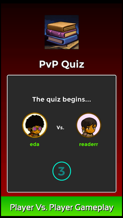 Literature Quiz Game Screenshot