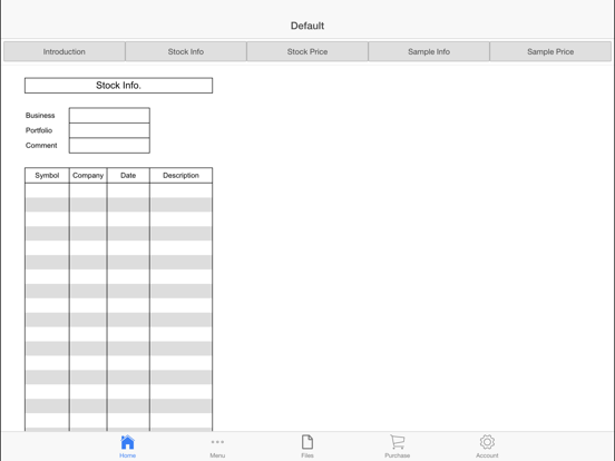 Portfolio Log iPad screenshot