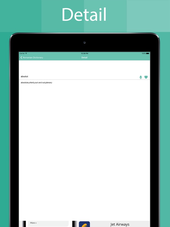 Screenshot #6 pour Romanian Dictionary Offline