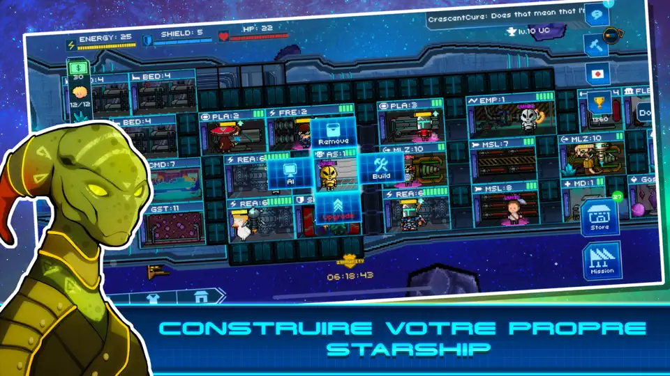Captura de pantalla de Pixel Starships Space MMORPG en iPhone 2