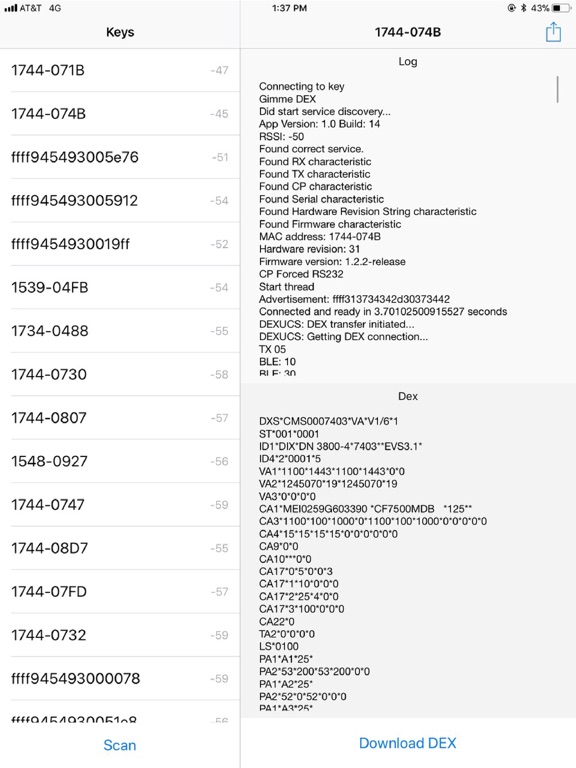 Gimme DEX iPad screenshot 4 - Utilities app