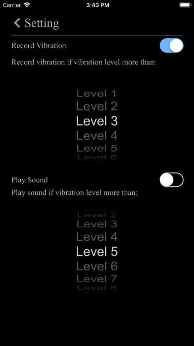 Rilevatore di vibrazioni screenshot 4