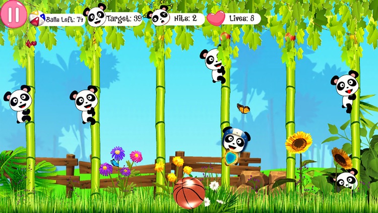Panda Knockdown Ball Toss Game