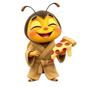 Lazy Bee Stickers