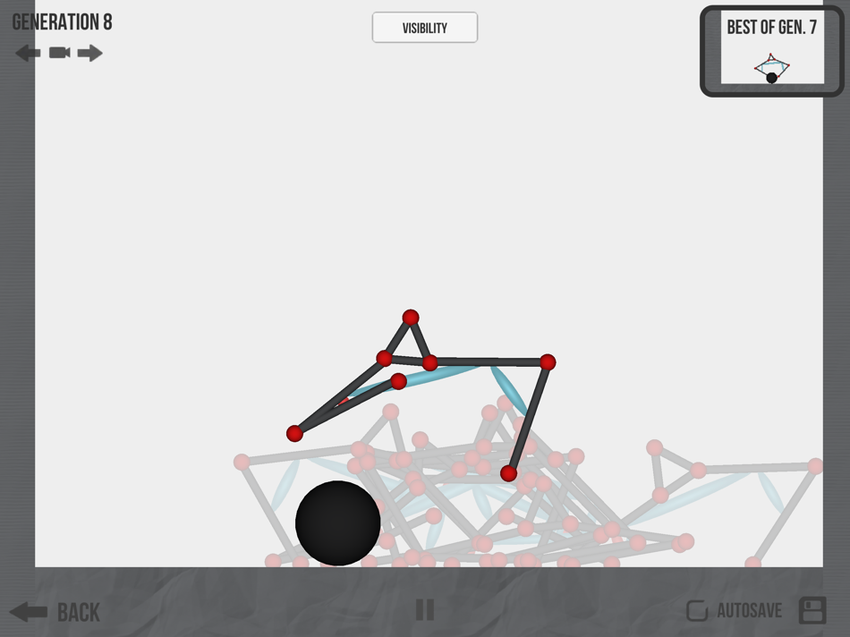 #4. Evolution - Learning Creatures (iOS) Bởi: Keiwan Donyagard