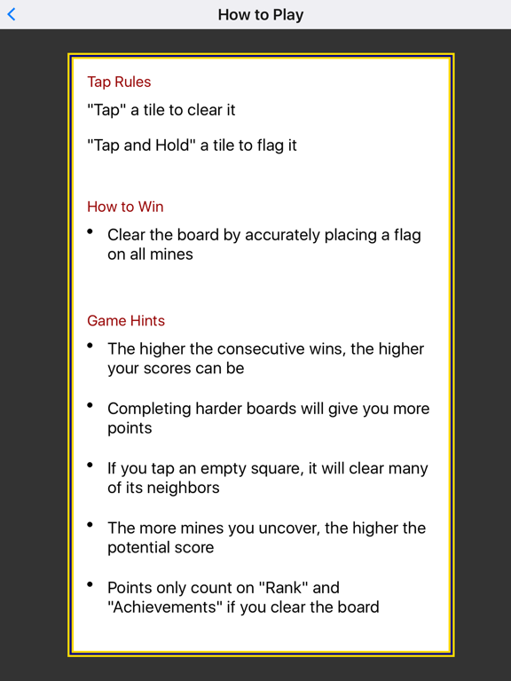 Mine Finder Puzzle Game iPad screenshot 2 - Games app